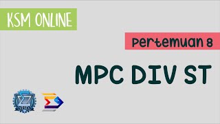 Pertemuan 8  MPC ST  Tingkat 2 DIV Statistik [upl. by Maupin745]