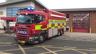 SPECIALIST RESCUE UNIT  Nottinghamshire Fire and Rescue Service Responding to incidents [upl. by Marianne96]