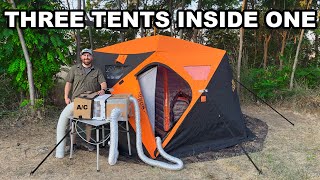 Air Conditioned Tent Camping  How to Tent Camp with AC in Hot amp Humid Weather [upl. by Aihsemat]