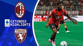 Milan vs Torino  Extended Highlights  Serie A  CBS Sports Golazo [upl. by Eillim152]