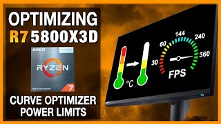 Optimizing Ryzen 7 5800X3D  Higher performance Lower temperature  Undervolting  Curve Optimizer [upl. by Irita556]