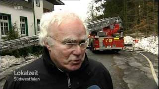 WDR Lokalzeit Südwestfalen  Großbrand in Schmallenberg  Rimberg [upl. by Assila]