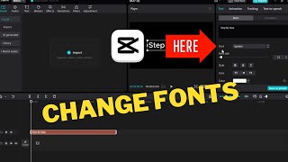 Easy Tutorial Changing Fonts in CapCut on PC [upl. by Bogosian255]