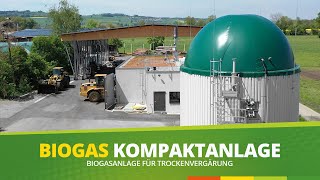 BIOGASANLAGE KOMPAKT für Festmist Stroh Grüngut Bioabfall [upl. by Yroj745]