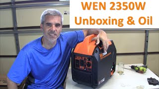 WEN56235i  2350W  2020 Model  Unboxing walkthrough and adding oil Episode 1 [upl. by Schechter9]