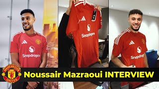 Noussair Mazraoui Interview From Ten Hags player to Manchester United player [upl. by Ja]