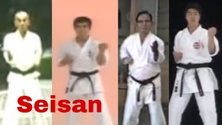 Seisan Kata  Performed by Each Major Karate Style [upl. by Worden]