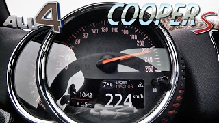 Mini Countryman Cooper S ACCELERATION amp TOP SPEED 0222 kmh by AutoTopNL [upl. by Sajovich694]