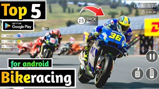 TOP 5 BIKE GAMES RACING FOR ANDROID 2024 [upl. by Ahsiekahs]