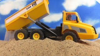 Bagger amp Lastwagen von Playmobil für die Baustelle deutsch [upl. by Ora]