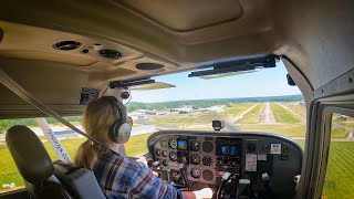 Addisons first airplane solo at Sportys Academy [upl. by Ahsiri]