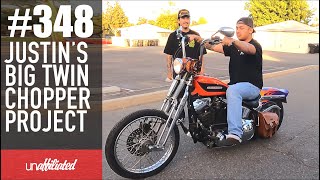 348  Justins Big Twin Chopper Project [upl. by Maxma704]