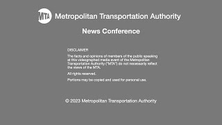 MTA News Conference  1032023  Courtesy Counts [upl. by Nelak]