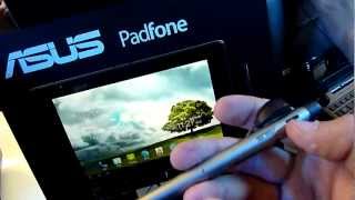 Asus PadFone Hands on with Stylus and Dock [upl. by Yendyc38]