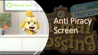 Animal Crossing Anti Piracy Screen [upl. by Eatnad540]