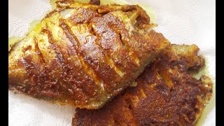 Pomfret Tawa Fry Recipe  Pomfret Fry  Indian Style Fish Fry  Pomfret Masala Fry पापलेट तवा फ्राय [upl. by Drofub]