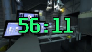 Portal 2 Speedrun Old World Record in 5611 [upl. by Haroppizt]