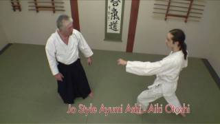 Aiki Otoshi from jodan tsuki Izumi Sensei  aikido [upl. by Itaws542]