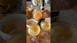 Apple cider mimosas 🍎 applecider mimosa drinkrecipes [upl. by Rumit]