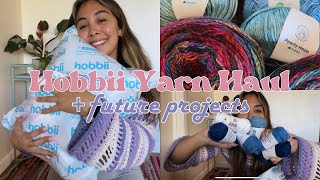 Hobbii Black Friday Yarn Haul  Discussing Future Crochet Projects [upl. by Relda]