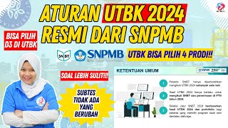 ATURAN UTBK 2024 RESMI DARI SNPMB  CARA MILIH PRODI JADWAL BIAYA UTBK [upl. by Isolde]