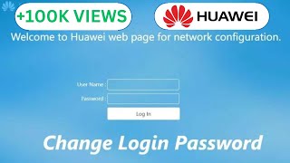 Username And Password Of Huawei Wifi  Huawei EG8145V5 Wifi Login  Huawei Wifi Password Change [upl. by Hanshaw]