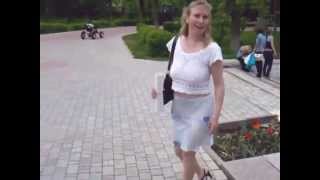 Russian Mom in Seethrough Skirt [upl. by Sivie]