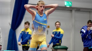 U15 A Yusifzade UKR vs M Didyk UKR 52kg Youth boys grecoroman wrestling [upl. by Phoebe512]