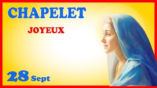 CHAPELET 🙏 Samedi 28 Sept  Mystères Joyeux [upl. by Ardnu]