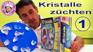 Kristalle selbst züchten Basis Set Galileo Pro7 Clementoni Test Experiment Teil 1  Kinderkanal [upl. by Nylqcaj]