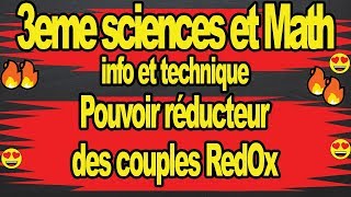 🔥🔥Classification electrochimique des couples redox😍 cours physique 3eme sciences [upl. by Ahc]