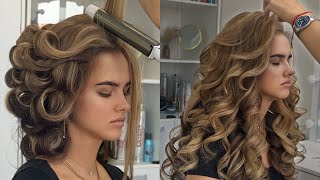 Bouncy Curls Tutorial Tips for Massive Volume with a 33mm Iron [upl. by Enar]