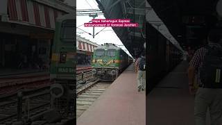 Hapa Naharlagun Special Express Announcement At Varanasi trending railwayexpress train varanasi [upl. by Wrennie]