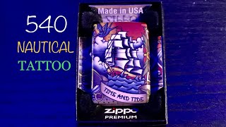 Zippo 540 Nautical Tattoo Design 49532 [upl. by Timmie]