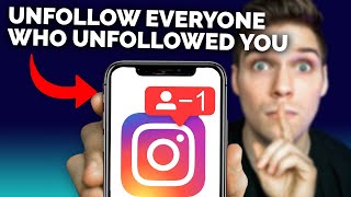 How to unfollow those that dont follow you Instagram [upl. by Allenod]