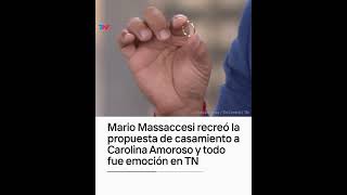 Mario Massaccesi recreó la propuesta de casamiento a Carolina Amoroso y todo fue emoción en el piso [upl. by Goodwin]