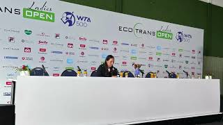 Jessica Pegula Berlin press conference after final win vs Anna Kalinskaya [upl. by Ynned868]