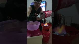 Imploding can Chemical experiment experiment funny science diy [upl. by Yllus]