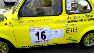 Classic Fiat 500 Abarth won a classic rally at Nurbergring Germany [upl. by Aninotna650]