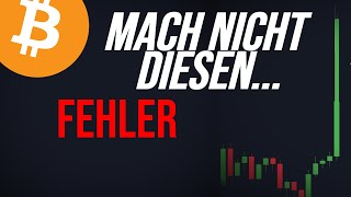 80 Verkaufen Bitcoin  🚨 Mache nicht diesen Fehler [upl. by Atinhoj528]