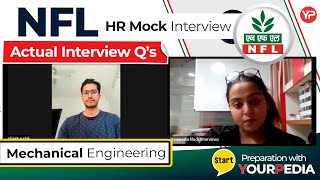 NFL HR Mock Interview  Actual Interview Questions  Mechanical Engg  Start Interview Preparation [upl. by Nykal668]