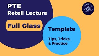 PTE Speaking Retell Lecture Full Class with Tips Template and Practice  Retell lecture PTE 2023 [upl. by Dalenna]