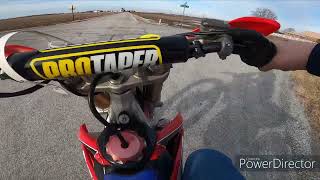 2013 Honda CRF250R Top Speed Run [upl. by Aitetel]