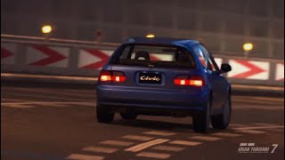 Gran Turismo 7  Honda Civic EG  Tokyo Expressway South Clockwise [upl. by Sardella]