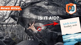 Using A Book In A Kneepad To Climb 9A  Climbing Daily News Bites [upl. by Jone]