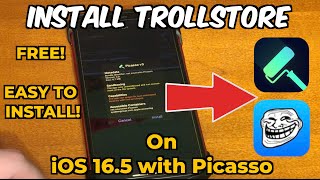 How To Install TrollStore 2 FOR FREE on iOS 165 Picasso [upl. by Haisi]