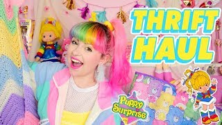 ♡ SUPER RETRO PASTEL THRIFT amp DOLLAR STORE HAUL ♡ [upl. by Yrhcaz]