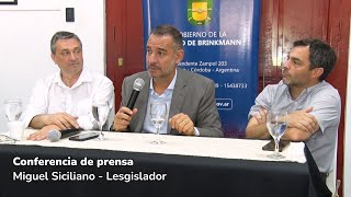 El legislador Miguel Siciliano visitó Brinkmann [upl. by Airehc400]