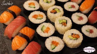 Recette de Sushis  Makis Nigiris et Californian Rolls [upl. by Tabor]