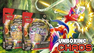 Pokemon Miraidon EX amp Koraidon EX Deluxe Battle Decks  UNBOXING [upl. by Bernardine]